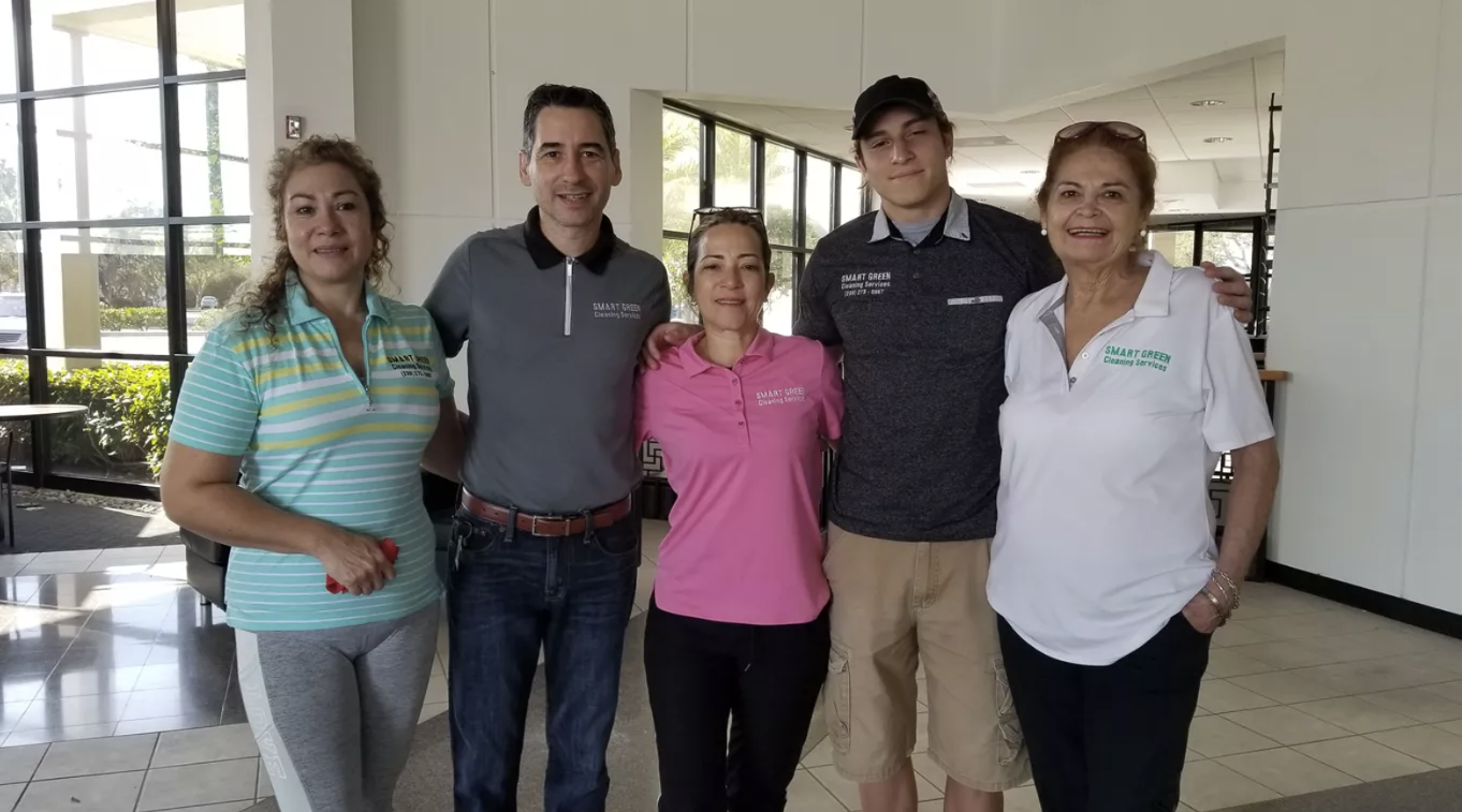Smart Green Cleaning Company family team