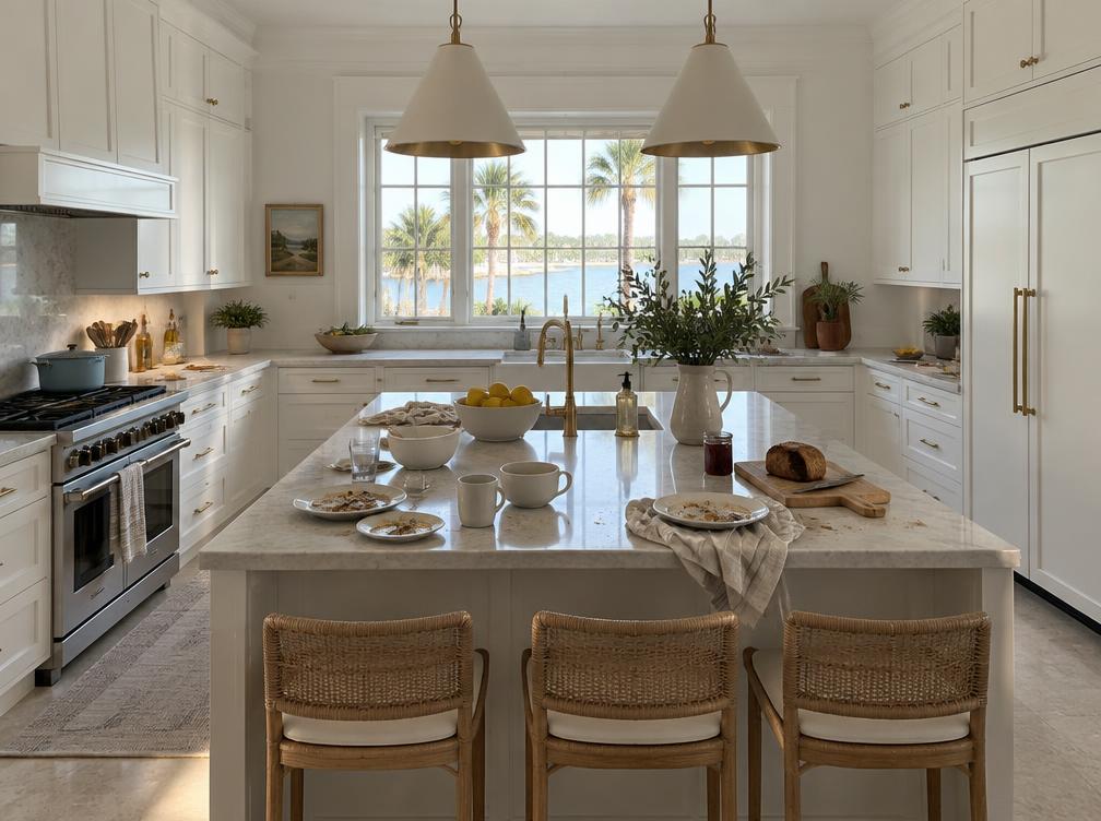 Kitchen refresh before cleaning illustration
